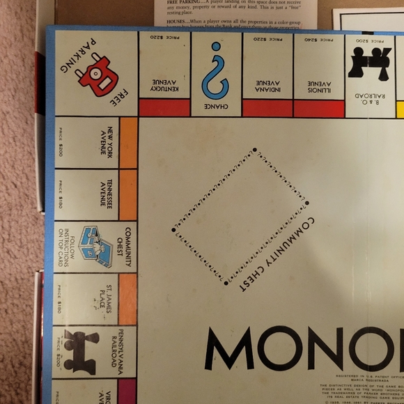 Vintage 1961 Parker Brothers Monopoly Board Game - Picture 10 of 16